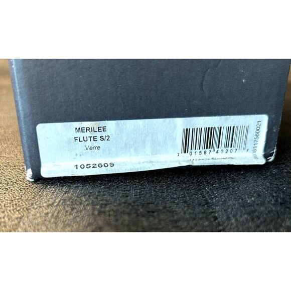 WATERFORD Merilee Toasting Flutes NIB, Never Used! Wedding Engagement Celebrate - Picture 3 of 9